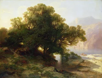 Vista del lago de Thun, 1854